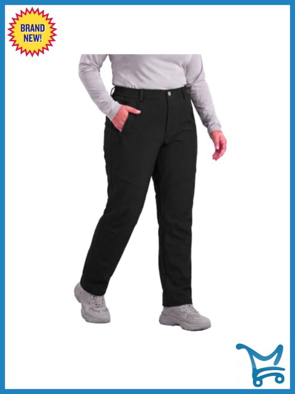 Lightweight Spandex Hiking Joggers Stretchable Mid-Rise Straight Leg